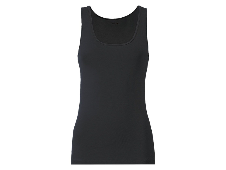 Zwart tanktop voor dames.