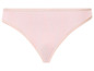 Een roze string onderbroek.