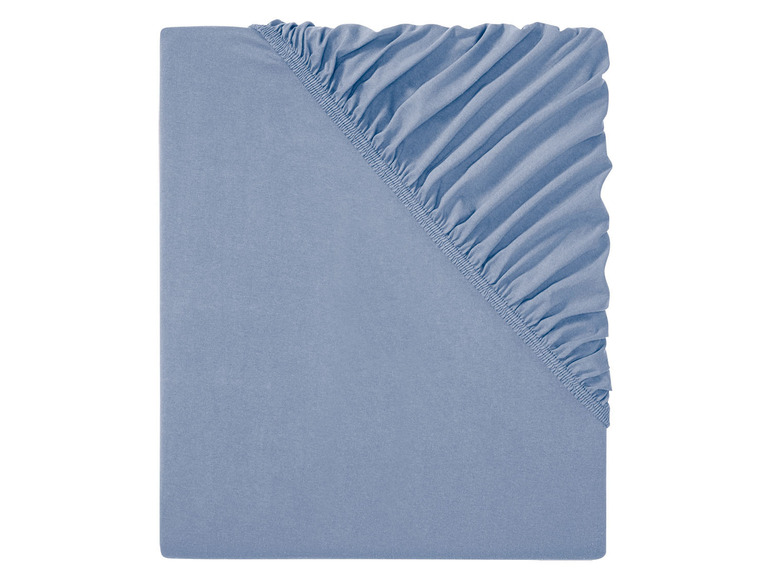 Livarno Home Jersey hoeslaken 140-160 x 200 cm (Blauw)