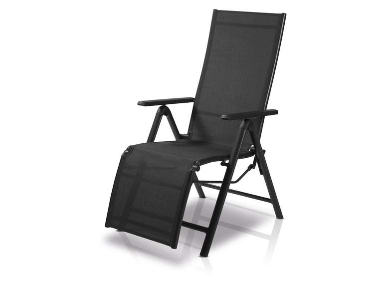Ga naar volledige schermweergave: florabest Aluminium relaxstoel zwart - afbeelding 7