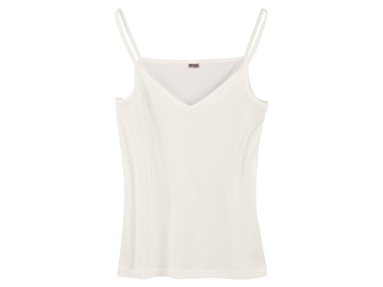 Witte tanktop met spaghettibandjes