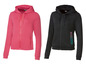 Twee Crivit hoodies met capuchon en rits, een roze en een zwarte.