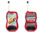 Twee rode Cars walkie-talkies met afbeeldingen van Lightning McQueen en Cruz Ramirez.