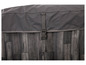 Een grijze deksel met een gesp voor een hot tub.