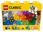 LEGO Classic doos met diverse kleurrijke stenen, inclusief ideeën voor bouwwerken.