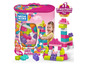 Mega Bloks bouwstenen in een roze tas voor peuters.
