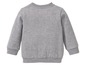 Een grijs longsleeve shirt voor baby's.