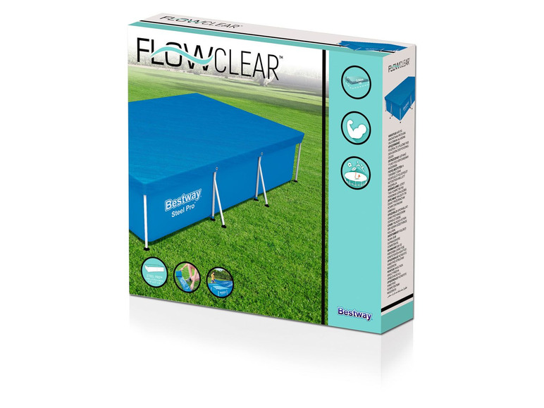 Ga naar volledige schermweergave: Bestway Flowclear™ PE-afdekzeil voor zwembad 304 x 205 cm - afbeelding 4