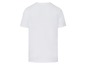 Wit T-shirt met korte mouwen.