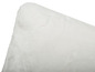 Witte pluche kussen.