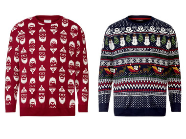 LIVERGY® Gebreide herenpullover Kerstmis