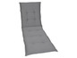 Grijze ligbedkussen met een rugleuning