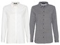Twee witte en zwarte blouses met lange mouwen