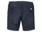 Donkerblauwe denim shorts met elastische tailleband