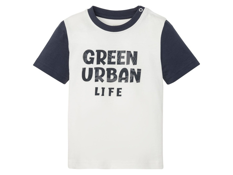 Ga naar volledige schermweergave: LUPILU® T-shirts voor jongens, set van 2, katoen en viscose - afbeelding 3