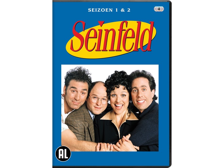 Seinfeld DVD met seizoenen 1 en 2.