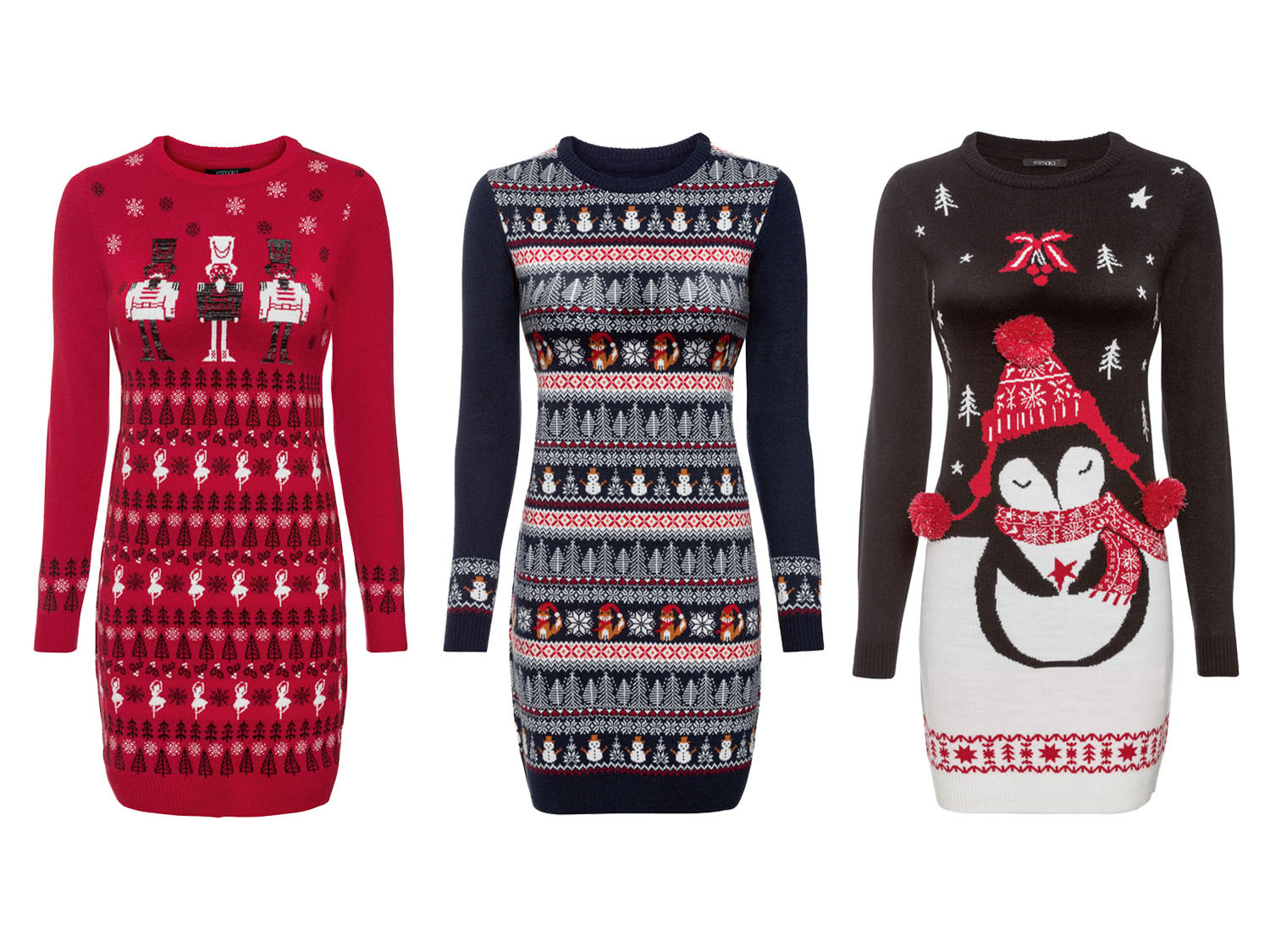 esmara Dames kerstjurk gebreid online 
