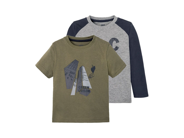 Ga naar volledige schermweergave: LUPILU® T-shirts voor jongens, set van 2, katoen en viscose - afbeelding 23