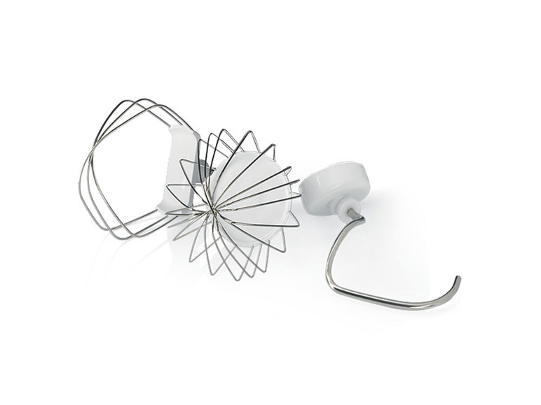 Deeghaak, garde en klopper voor een keukenmachine.