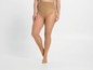 Beige panty's met een hoge taille.