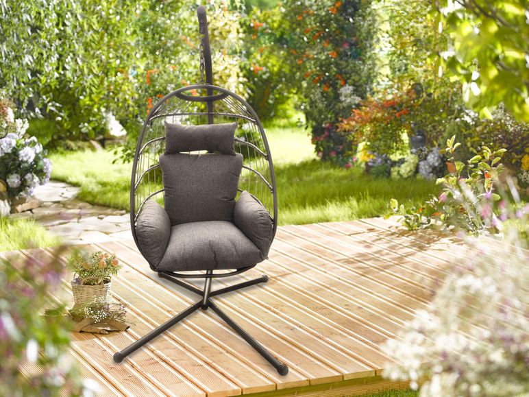 Ga naar volledige schermweergave: Sol Garden Hangstoel met frame - afbeelding 2
