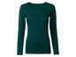 Een donkergroen longsleeve shirt voor vrouwen.