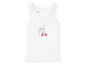 Witte tanktop met Parijse print