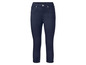 Donkerblauwe jeans voor dames, cropped model.