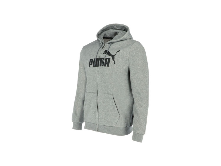 Grijze Puma hoodie met rits.