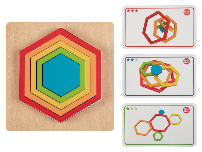 Ga naar volledige schermweergave: Playtive Educatieve houten puzzel Montessori - afbeelding 6