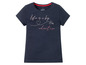 Een donkerblauw T-shirt van Pepperts! met de tekst 'Life is a big adventure'.