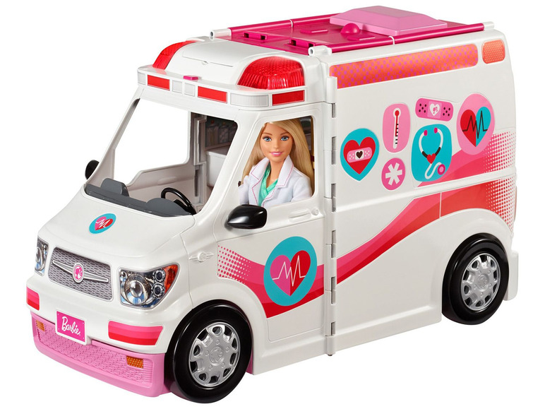 Ga naar volledige schermweergave: Barbie 2-in-1 ambulance speelset - afbeelding 3