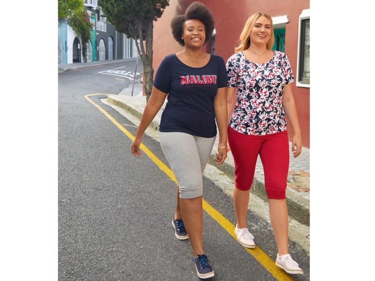 Ga naar volledige schermweergave: esmara Dames capri joggingbroek plus size - afbeelding 5