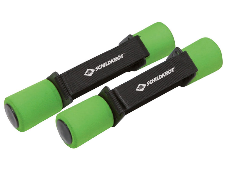 Twee groene gewichtshalters van Schildkröt