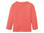 Een roze longsleeve shirt voor baby's.