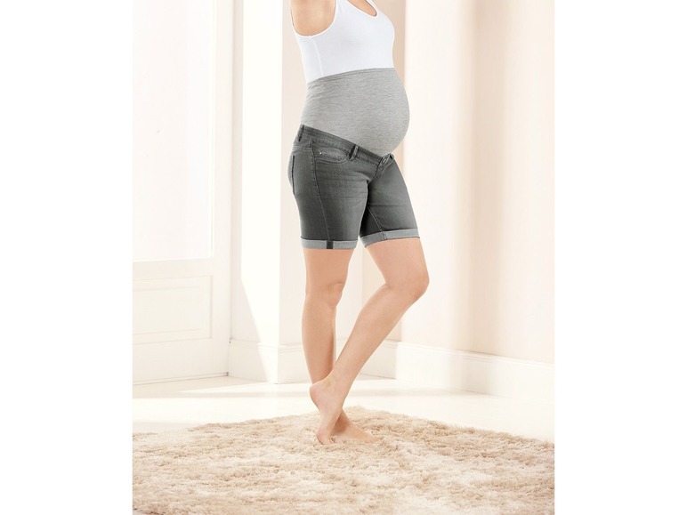 Ga naar volledige schermweergave: esmara Dames zwangerschaps jeansshort - afbeelding 7