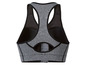 Sportbeha in grijs met zwart detail