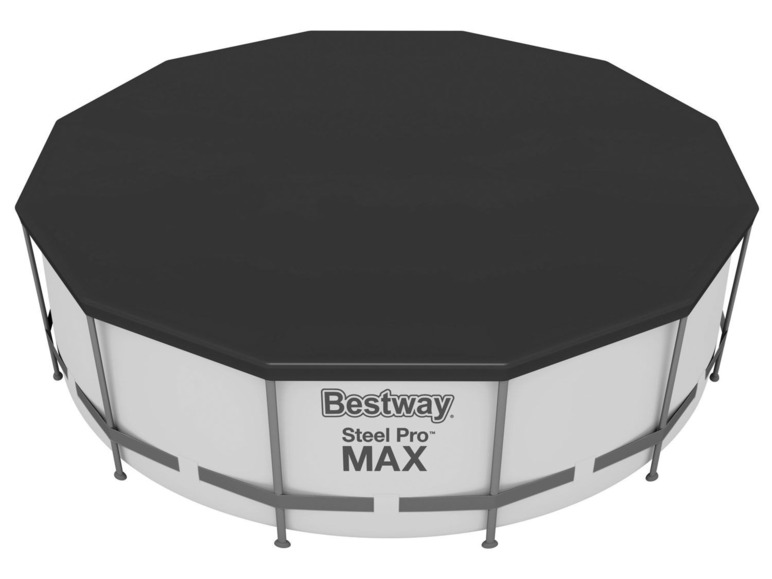 Ga naar volledige schermweergave: Bestway Flowclear™ PVC-afdekzeil voor zwembad Ø370 cm - afbeelding 2