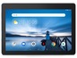 Een zwarte tablet met Google, Netflix, Chrome en Play Store-iconen