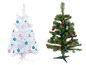 Twee kerstboom met kerstversiering