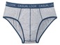 Grijze onderbroek met blauwe band, 'Casual Look'