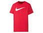 Rood Nike T-shirt met wit logo.