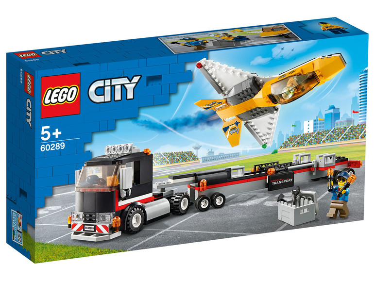 Ga naar volledige schermweergave: LEGO® City Vliegshow jet transporter (60289) - afbeelding 1