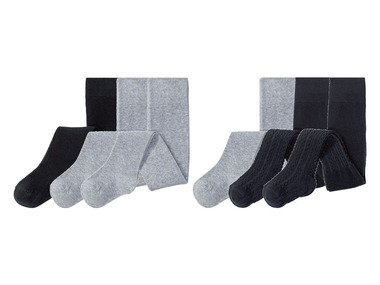 lupilu® Broekkousen voor meisjes, set van 3, biokatoen, polyamide en elastaan