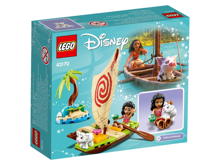 Ga naar volledige schermweergave: LEGO® Disney Princess™ Speelset Vaiana's Boot 43170 - afbeelding 2