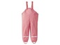 Roze regenbroek met bretels