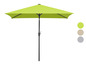 Groene parasol met zwarte steel
