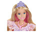 Barbie-pop met kroon en paarse jurk