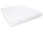 Een wit hoeslaken voor een matras.