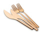 Twee roze gouden vorken en twee messen van Echtwerk.